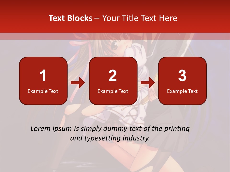 A Couple Of Anime Characters With Swords In Their Hands PowerPoint Template