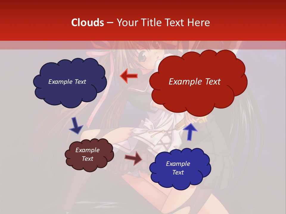 A Couple Of Anime Characters With Swords In Their Hands PowerPoint Template