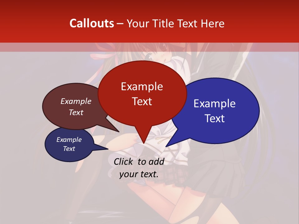 A Couple Of Anime Characters With Swords In Their Hands PowerPoint Template