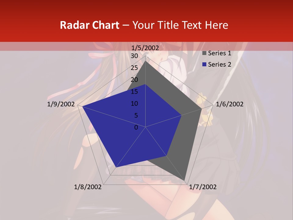 A Couple Of Anime Characters With Swords In Their Hands PowerPoint Template