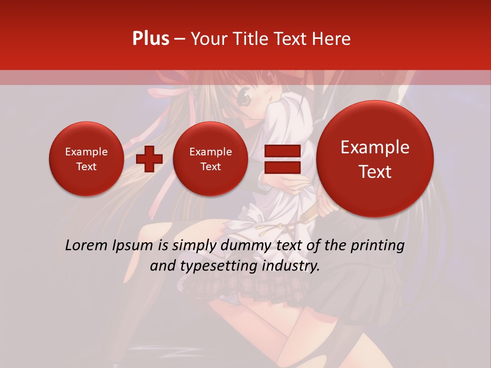 A Couple Of Anime Characters With Swords In Their Hands PowerPoint Template