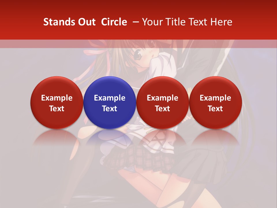 A Couple Of Anime Characters With Swords In Their Hands PowerPoint Template