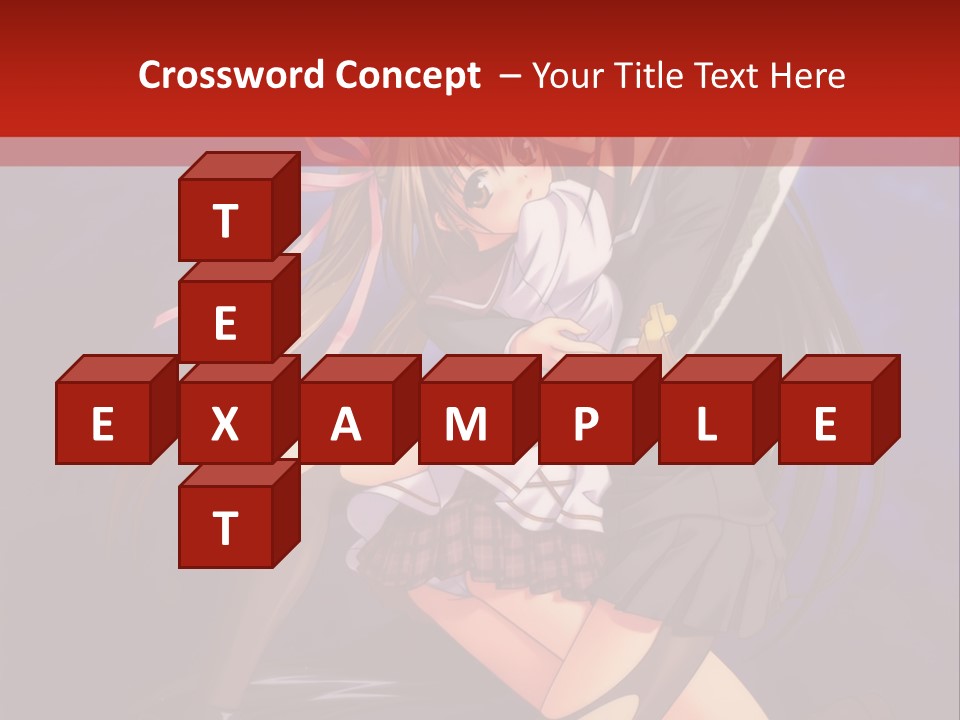 A Couple Of Anime Characters With Swords In Their Hands PowerPoint Template