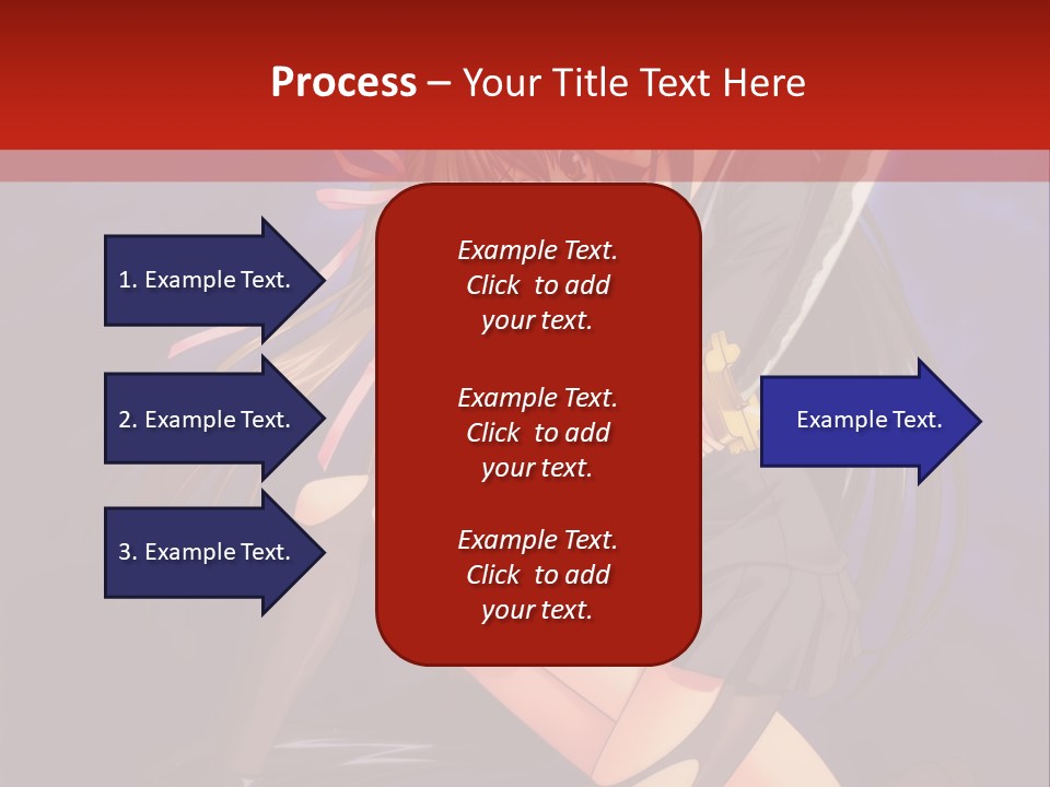 A Couple Of Anime Characters With Swords In Their Hands PowerPoint Template