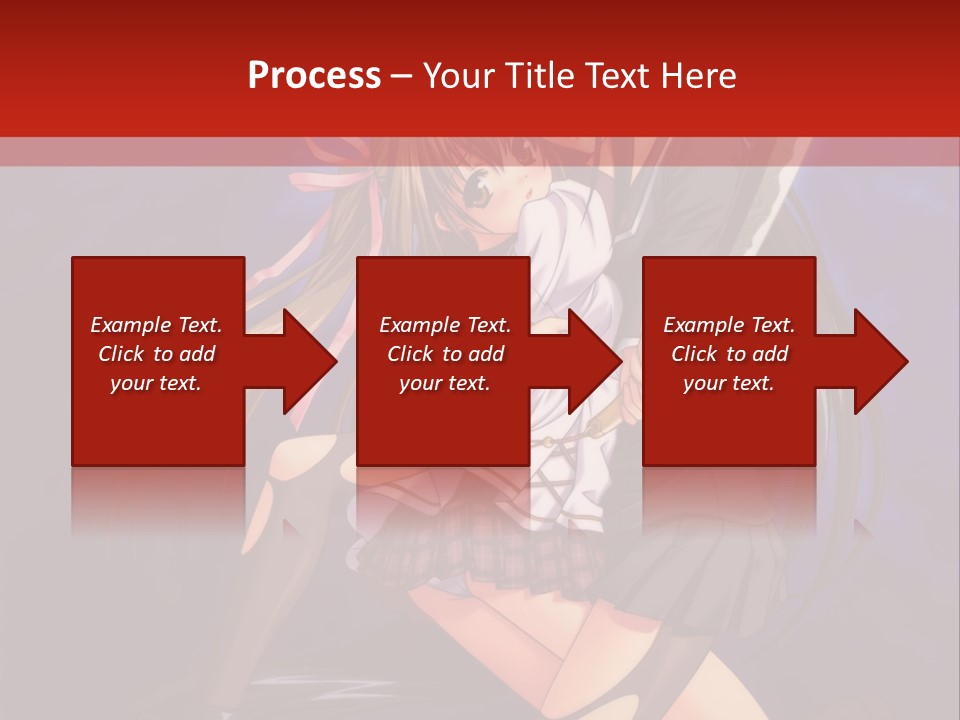A Couple Of Anime Characters With Swords In Their Hands PowerPoint Template