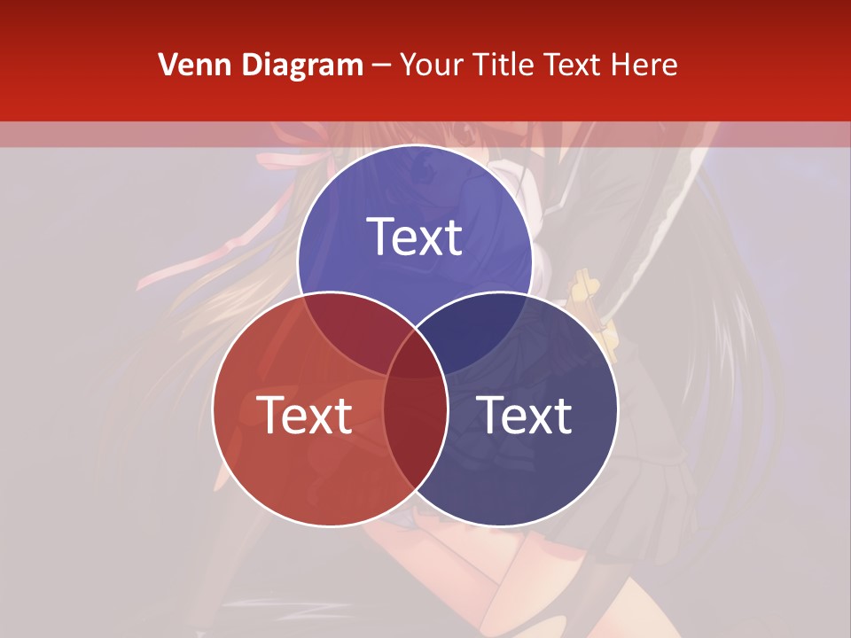 A Couple Of Anime Characters With Swords In Their Hands PowerPoint Template