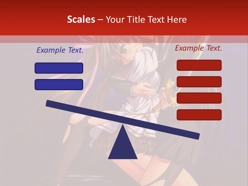 A Couple Of Anime Characters With Swords In Their Hands PowerPoint Template