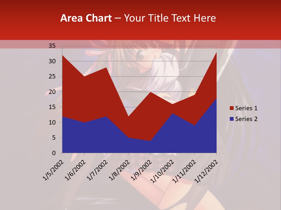 A Couple Of Anime Characters With Swords In Their Hands PowerPoint Template