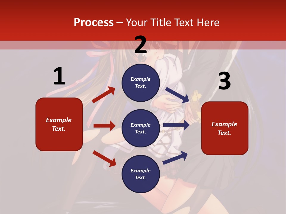 A Couple Of Anime Characters With Swords In Their Hands PowerPoint Template