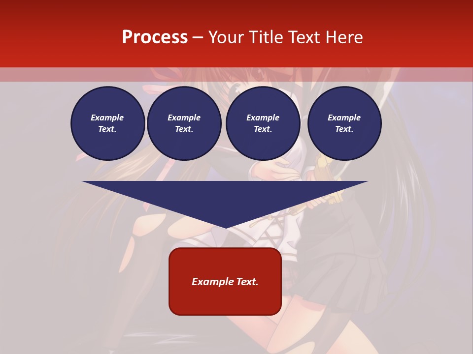 A Couple Of Anime Characters With Swords In Their Hands PowerPoint Template