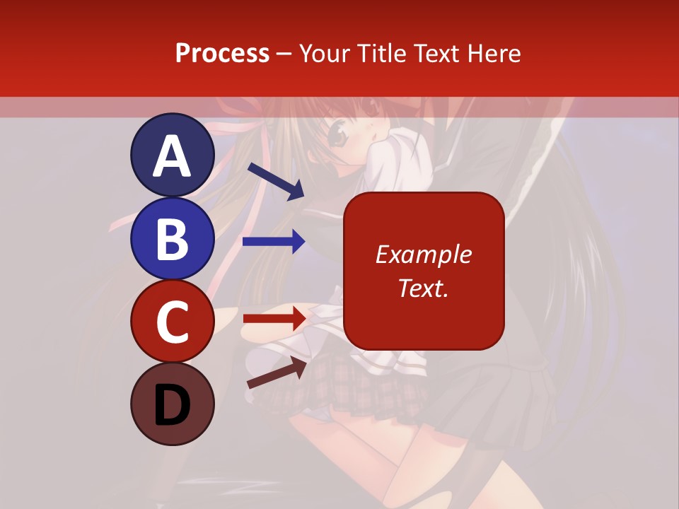 A Couple Of Anime Characters With Swords In Their Hands PowerPoint Template