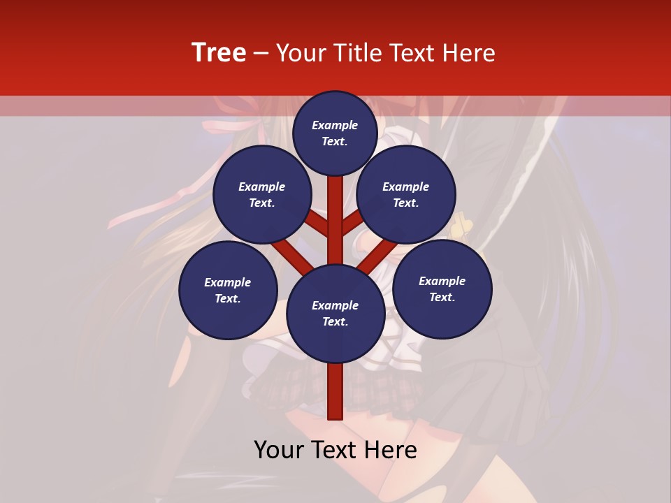 A Couple Of Anime Characters With Swords In Their Hands PowerPoint Template