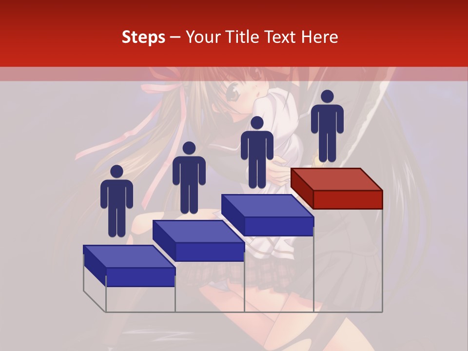 A Couple Of Anime Characters With Swords In Their Hands PowerPoint Template