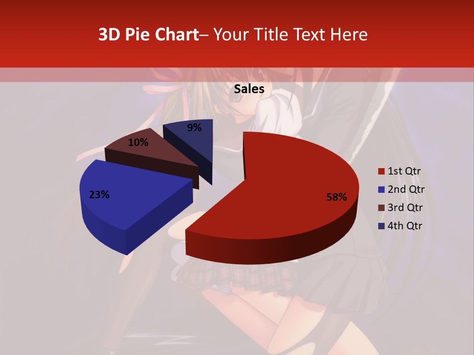 A Couple Of Anime Characters With Swords In Their Hands PowerPoint Template