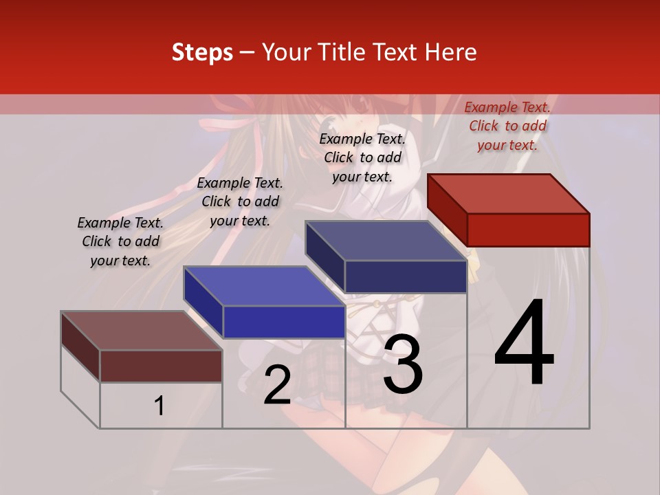 A Couple Of Anime Characters With Swords In Their Hands PowerPoint Template