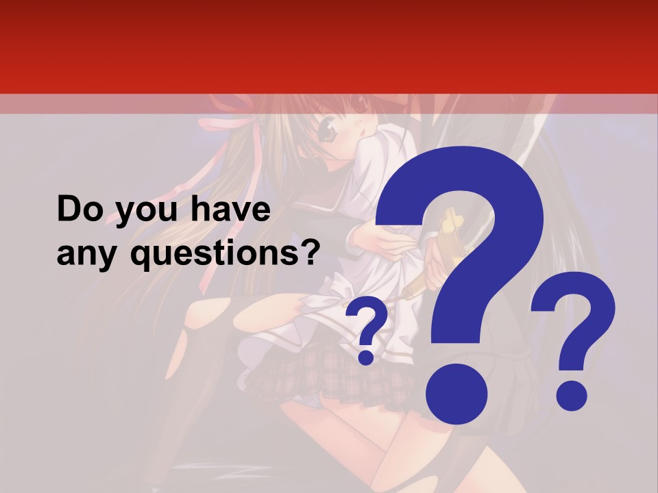 A Couple Of Anime Characters With Swords In Their Hands PowerPoint Template