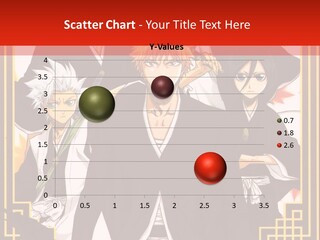 A Group Of Anime Characters With A Red Background PowerPoint Template