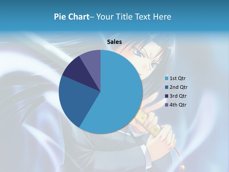 A Woman Holding A Sword In Her Hands PowerPoint Template