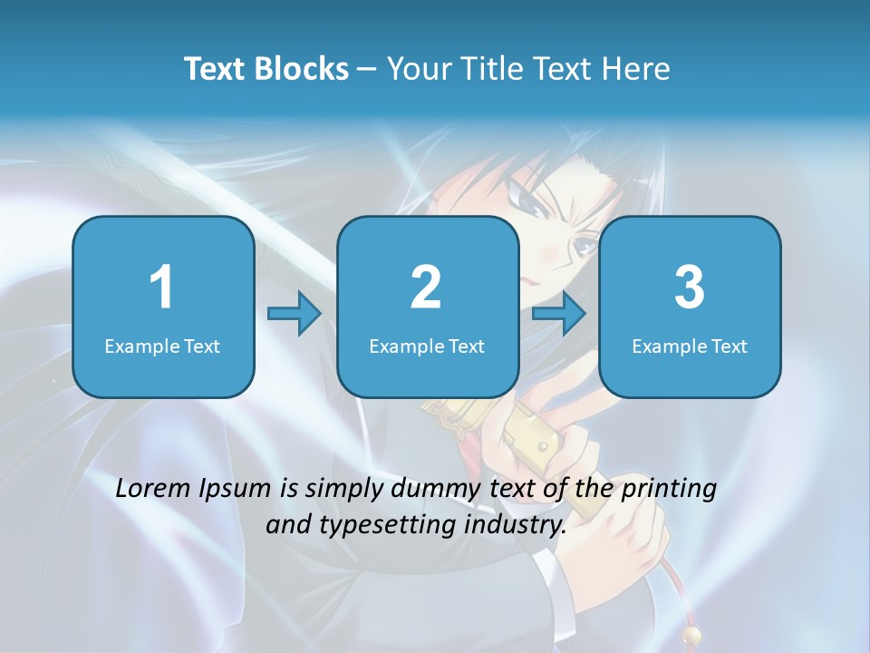 A Woman Holding A Sword In Her Hands PowerPoint Template