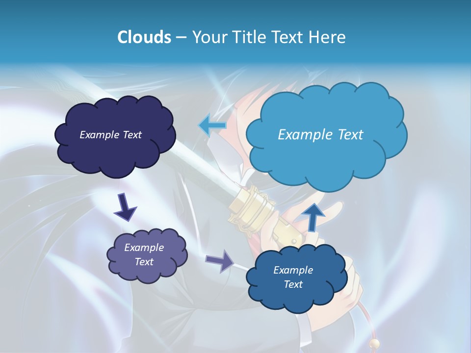 A Woman Holding A Sword In Her Hands PowerPoint Template