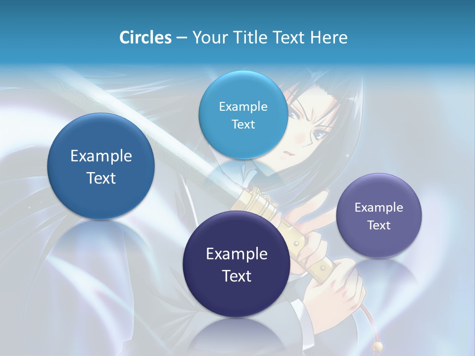 A Woman Holding A Sword In Her Hands PowerPoint Template