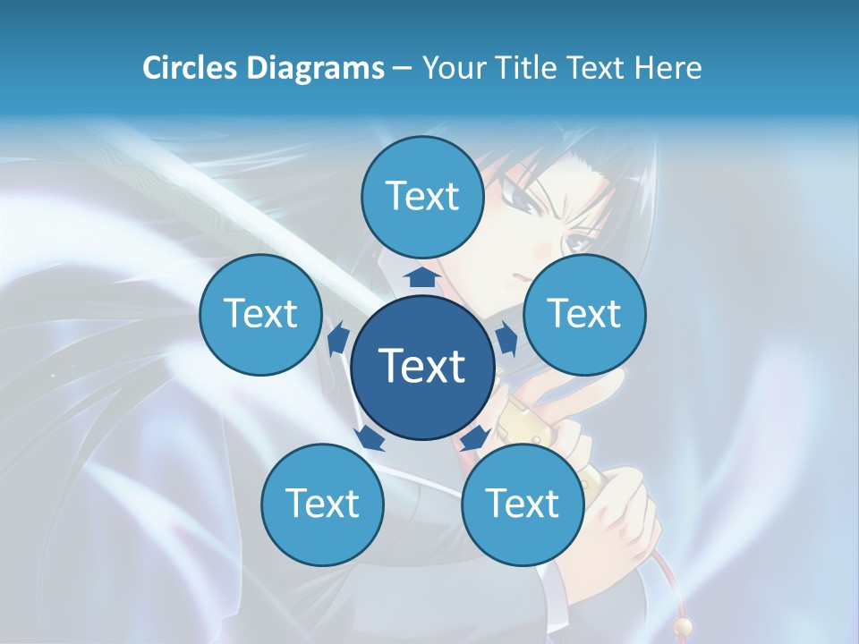 A Woman Holding A Sword In Her Hands PowerPoint Template