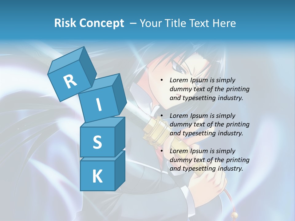 A Woman Holding A Sword In Her Hands PowerPoint Template