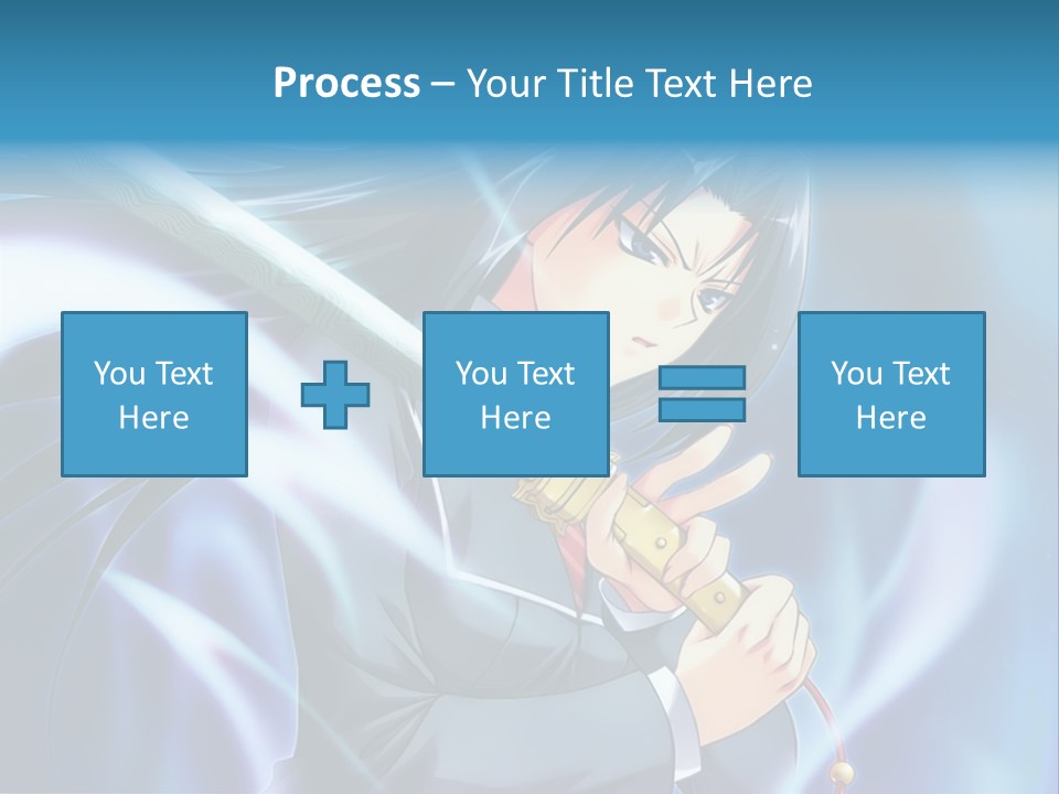A Woman Holding A Sword In Her Hands PowerPoint Template