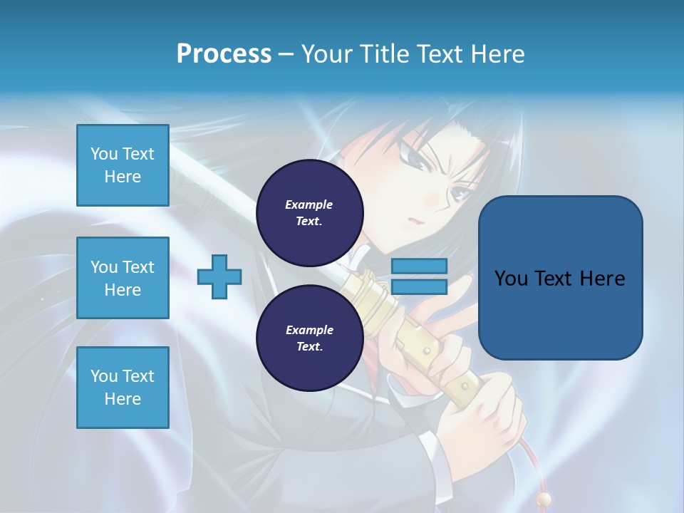A Woman Holding A Sword In Her Hands PowerPoint Template