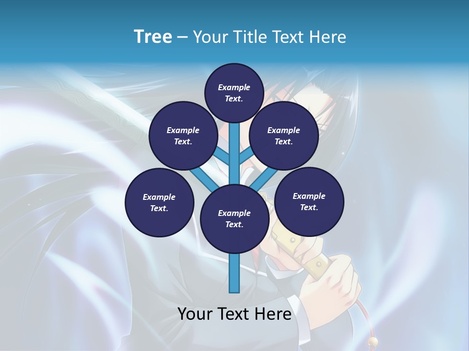 A Woman Holding A Sword In Her Hands PowerPoint Template