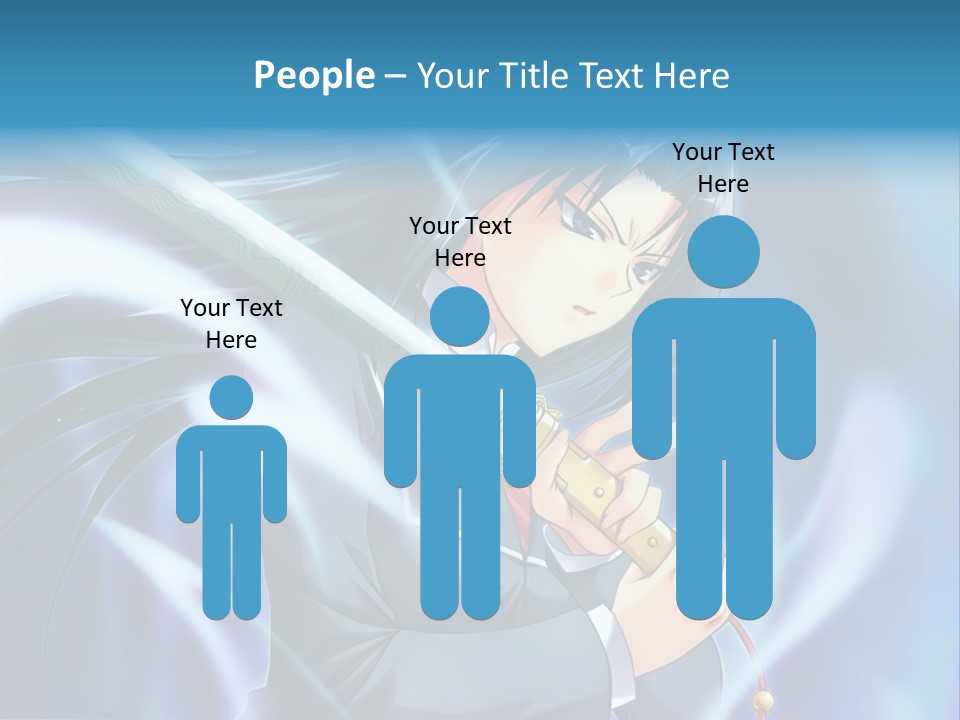 A Woman Holding A Sword In Her Hands PowerPoint Template