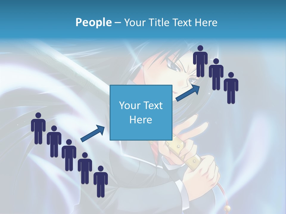 A Woman Holding A Sword In Her Hands PowerPoint Template