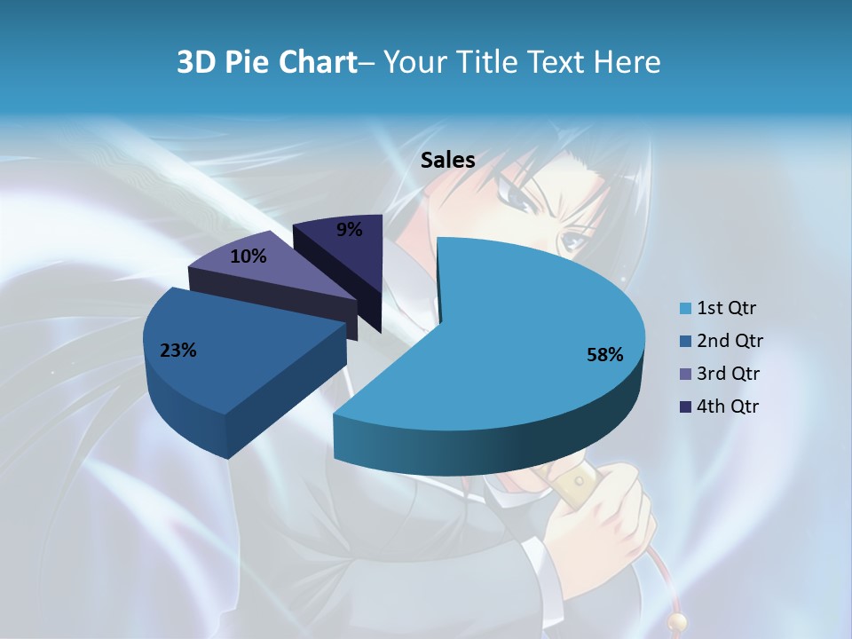 A Woman Holding A Sword In Her Hands PowerPoint Template