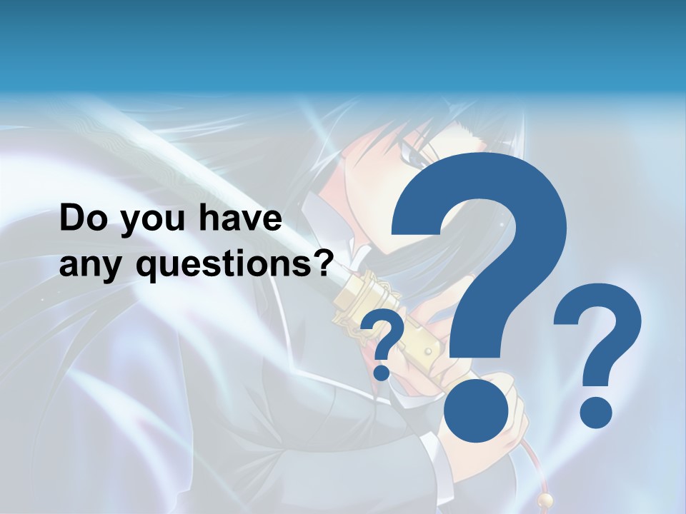 A Woman Holding A Sword In Her Hands PowerPoint Template