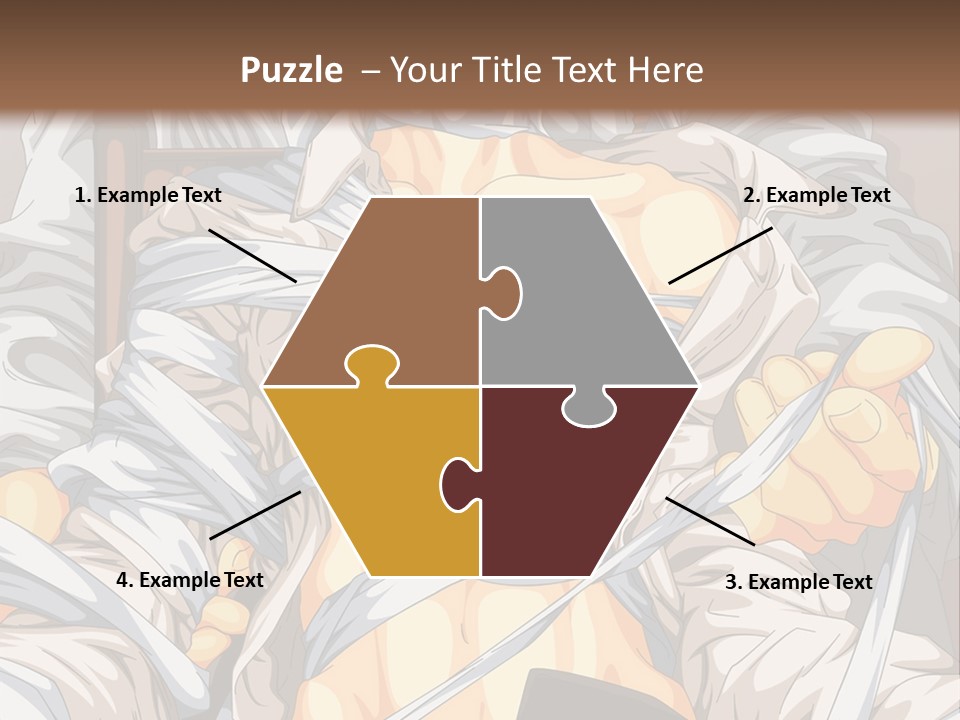 A Couple Of Anime Characters Sitting Next To Each Other PowerPoint Template