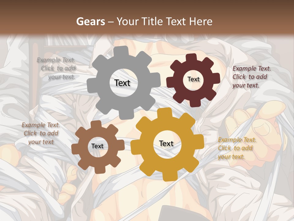 A Couple Of Anime Characters Sitting Next To Each Other PowerPoint Template