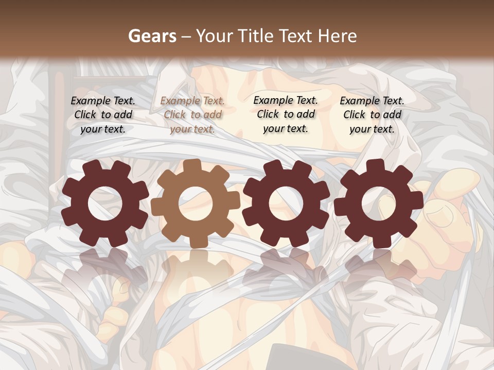 A Couple Of Anime Characters Sitting Next To Each Other PowerPoint Template