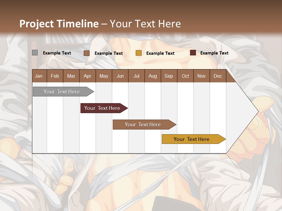 A Couple Of Anime Characters Sitting Next To Each Other PowerPoint Template