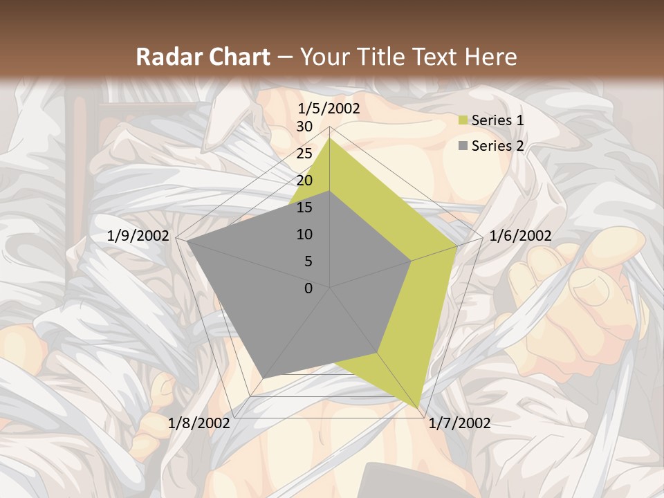 A Couple Of Anime Characters Sitting Next To Each Other PowerPoint Template