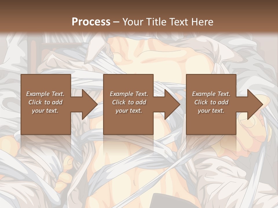 A Couple Of Anime Characters Sitting Next To Each Other PowerPoint Template