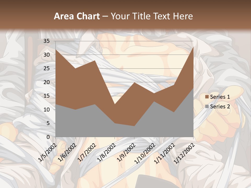 A Couple Of Anime Characters Sitting Next To Each Other PowerPoint Template