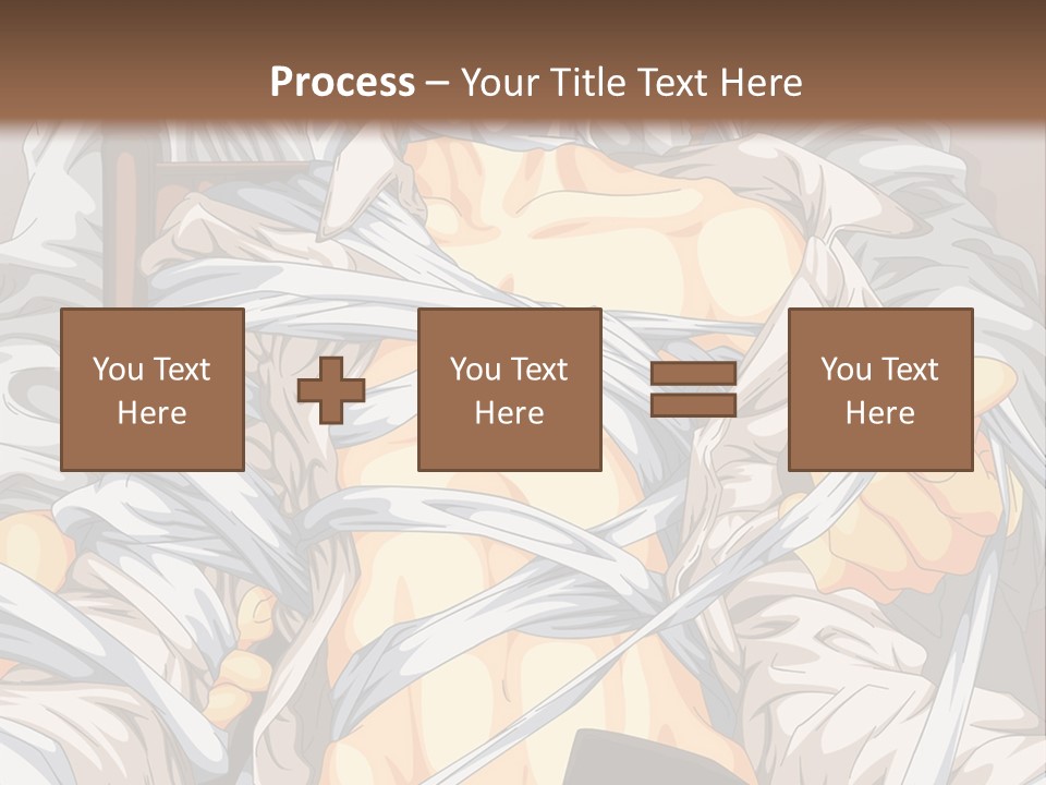 A Couple Of Anime Characters Sitting Next To Each Other PowerPoint Template