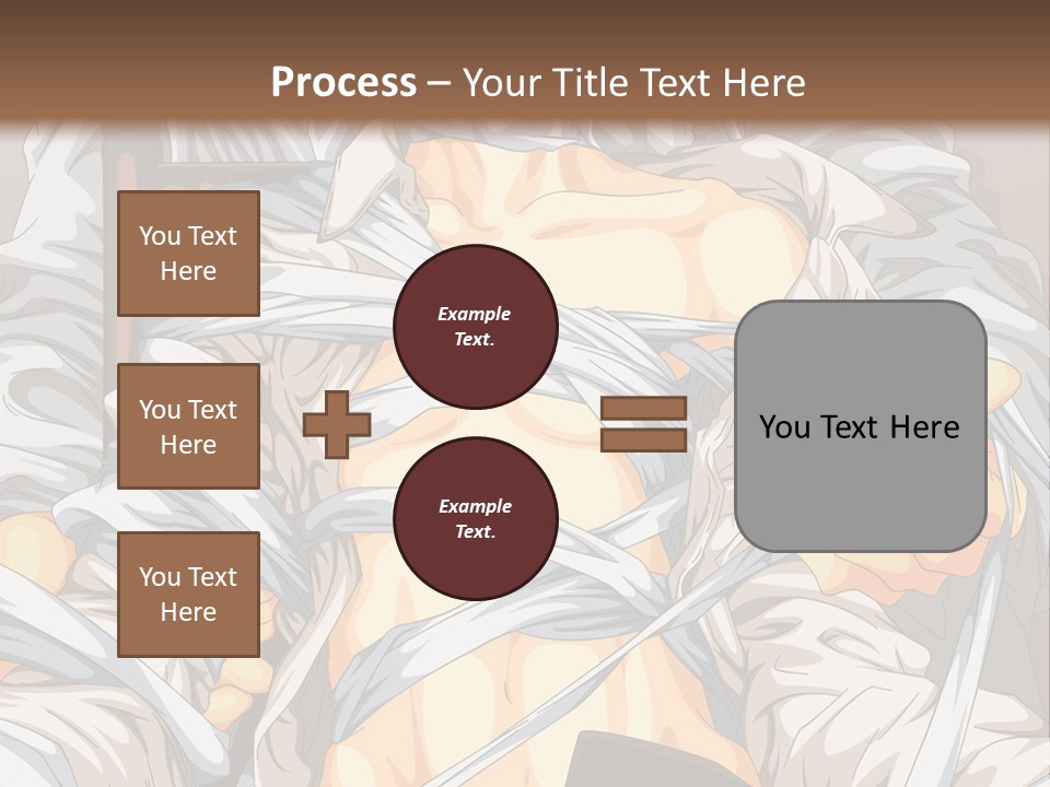 A Couple Of Anime Characters Sitting Next To Each Other PowerPoint Template