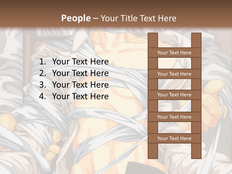 A Couple Of Anime Characters Sitting Next To Each Other PowerPoint Template