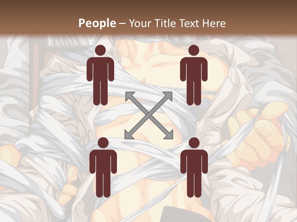 A Couple Of Anime Characters Sitting Next To Each Other PowerPoint Template