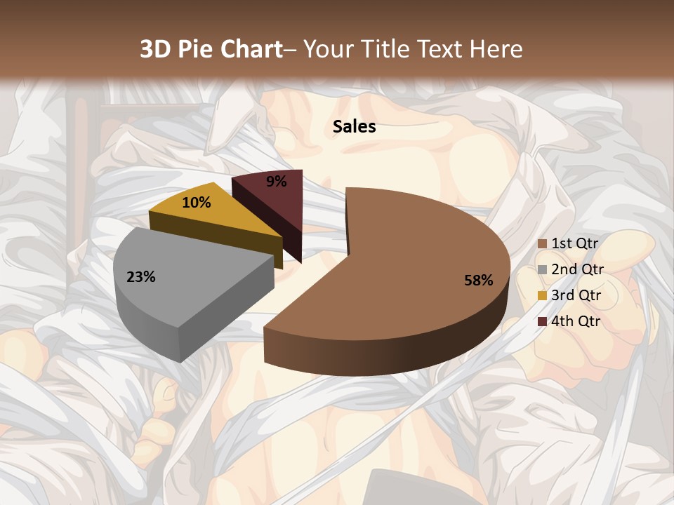 A Couple Of Anime Characters Sitting Next To Each Other PowerPoint Template