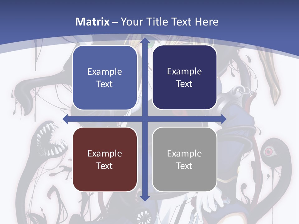 A Cartoon Character With A Sword In Her Hand PowerPoint Template