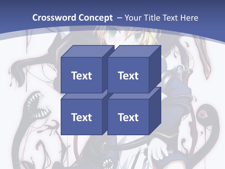 A Cartoon Character With A Sword In Her Hand PowerPoint Template