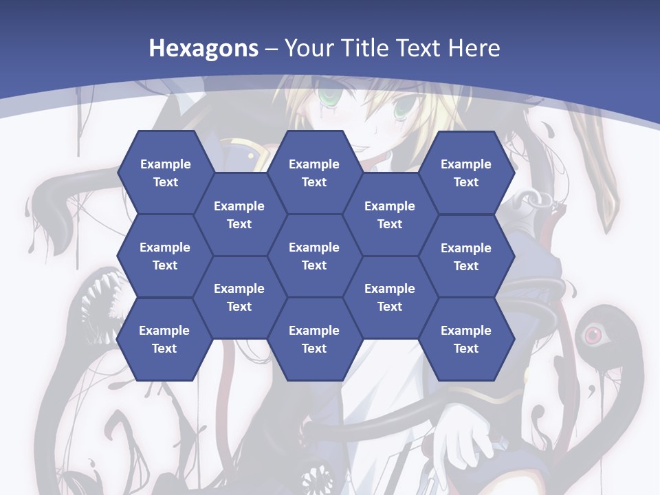 A Cartoon Character With A Sword In Her Hand PowerPoint Template