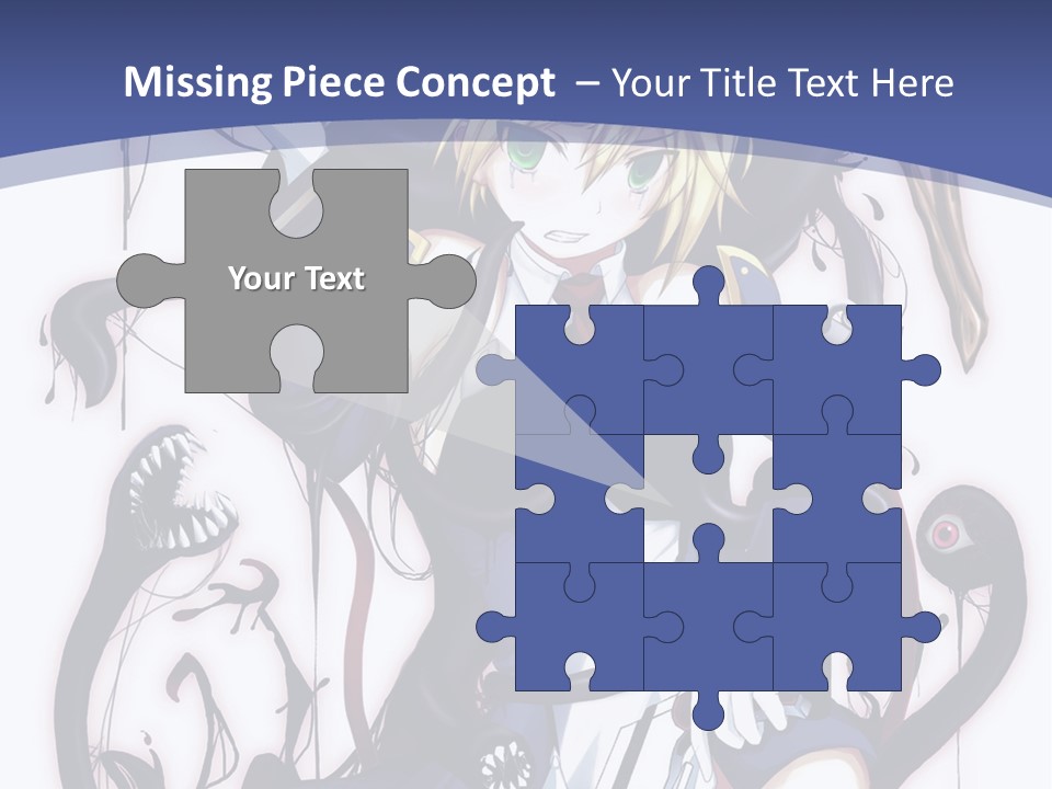 A Cartoon Character With A Sword In Her Hand PowerPoint Template